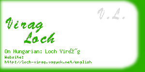 virag loch business card
